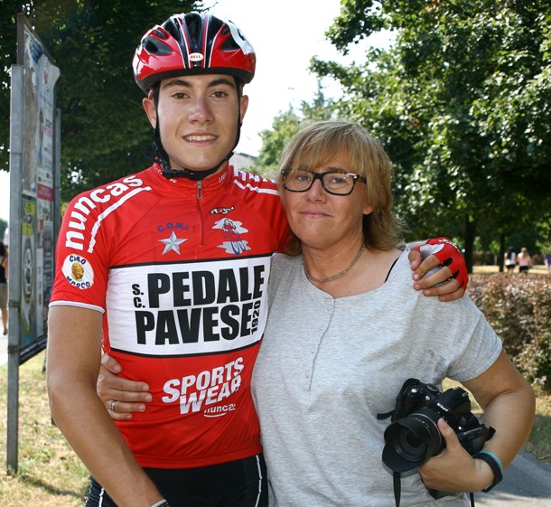 Francesco Sturini con la mamma (Foto Berry)