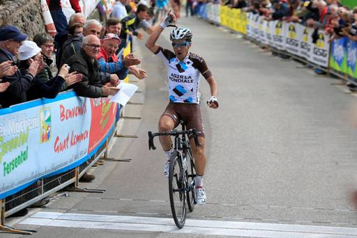 Domenico Pozzovivo vince tappa al Giro del Trentino 2015