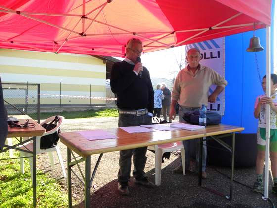 Angelo Torti, La Voce della Valle Scrivia speaker ufficiale dei Ciclocross di San Martino (Foto Nastasi)