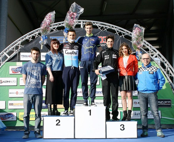 da sx Zana, Zanoni e Oldani, podio di San Paolo Argon (Foto Berry)