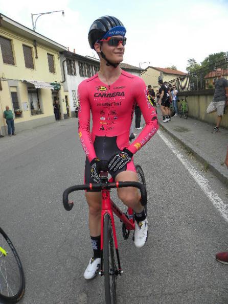 Alessandro Mariani vincitore della gara a scatto fisso di Casterno (Foto di : Nastasi)