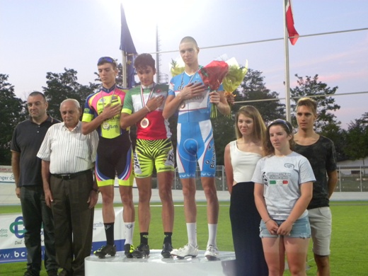 Edoardo Zambanini, (Ciclistica Dro) in maglia Tricolore (Foto Nastasi)