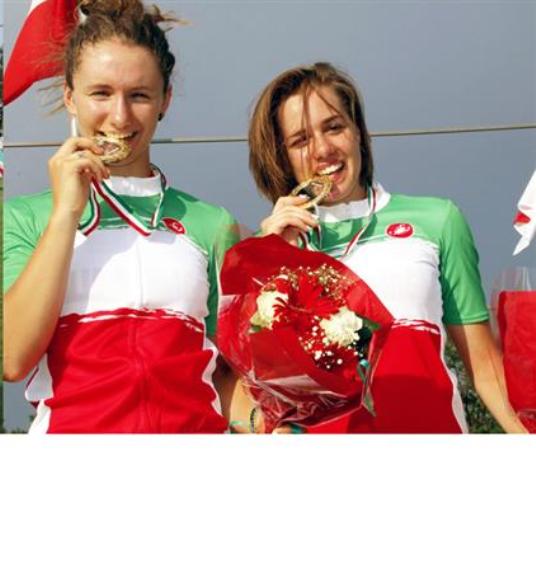 Le due atlete dell'Emilia-Romagna vincitrici del Titolo Tricolore (Photobicicailotto)