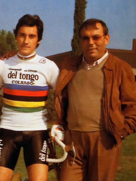 Giuseppe Saronni con Stefano Del Tongo (Foto Antonio Pisoni)