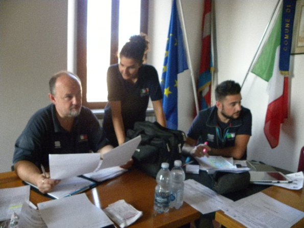 Giuria FCI da sx Luca Botta (Presidente), Giulia Fassina (Comp. Moto) e Stefano Pavignano (Giudice Arrivo) Foto di Nastasi
