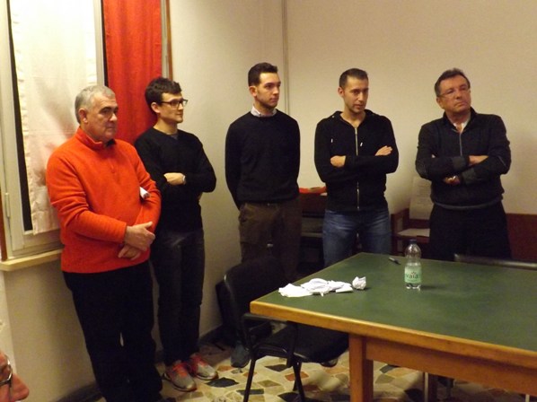 Il nuovo CP-FCI di Mantova con Fausto Armanini (col maglione rosso) - Foto di Paolo Biondo