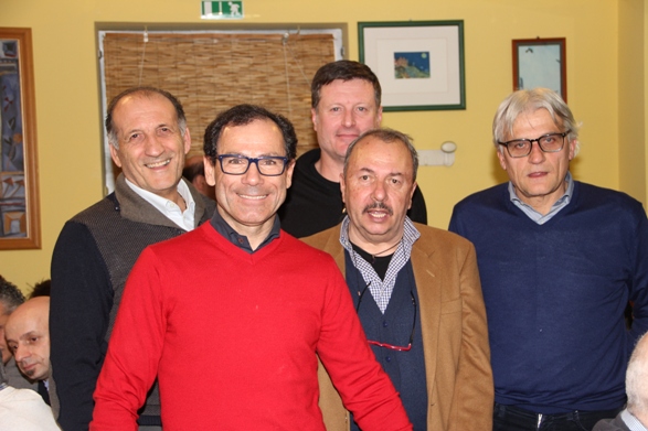 Da sx, Babini, Cassani, Cav. Otello, Amadori e dietro, Silvagni (Foto Mauro Benini)