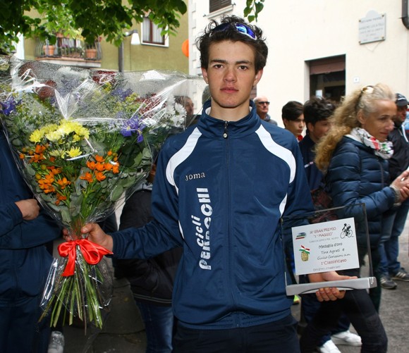 Luca Cretti alle premiazioni (Foto Berry)