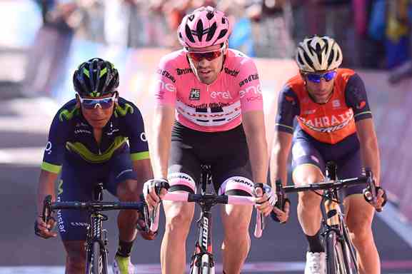 Dumoulin, Quintana e Nibali, i primi 3 della classifica generale (La Presse)