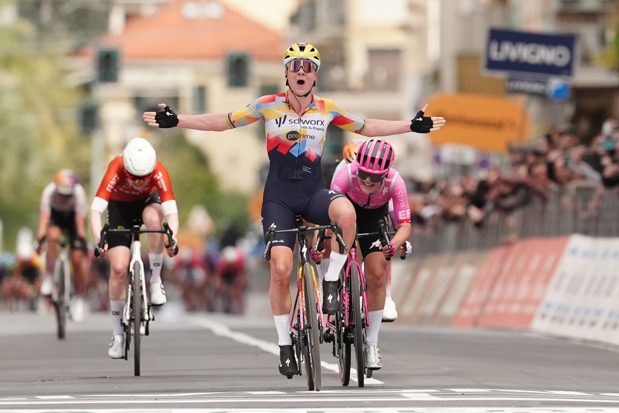 Sanremo (Imperia) – Genova-Sanremo categoria Donne Elite : 1° Lotte Kopecky (Team SD Worx – Protime)