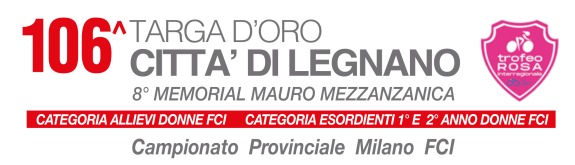 Legnano (Milano) – Ciclismo Femminile “Donne Allieve” : 106° Targa D’Oro Città di Legnano – 8° Memorial Mauro Mezzanzanica