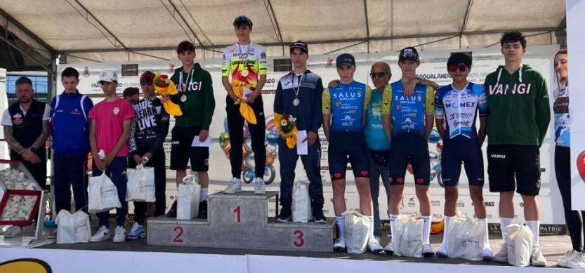 Ponte a Egola (Pisa) – Pasqualando Allievi : 1° Simone Zunino (Quiliano Bike Speed Wheel); 7° Radice e 8)Moretto (Salus Ciclistica Seregno-De Rosa)