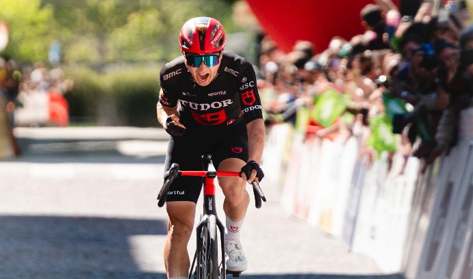 Trento – Il tedesco Lennart Jasch (Tudor Pro Cycling) dalla velocità sui pattini alla prima vittoria in assoluto nel ciclismo