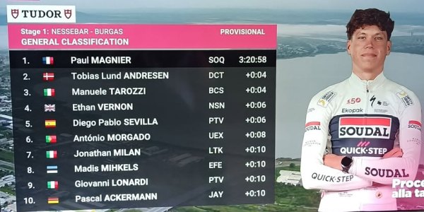 Burgas (Bulgaria) – 109° Giro D’Italia : Al francese Paul Magnier (Soudal Quick Step) la prima tappa