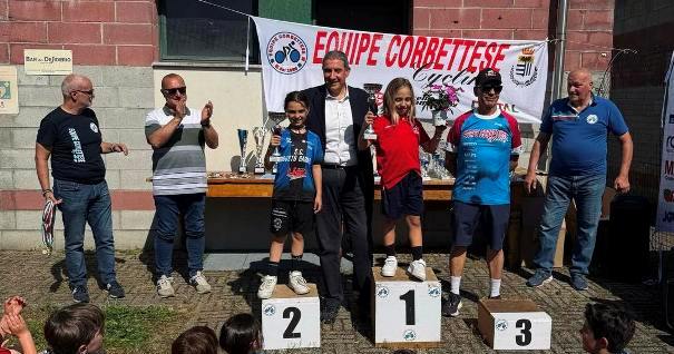 Corbetta (Milano) – Ciclismo Femminile : MTB Trofeo Comitato di Castellazzo de Stampi – Organizzazione Equipe Corbettese del Presidente Enrico Sangalli