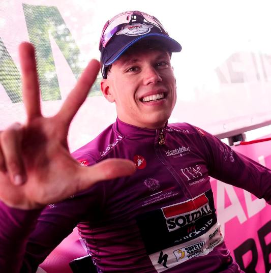 Pieve di Soligo (Treviso) – Paul Magnier (Soudal Quick Step) Tris di Vittorie di Tappa e riconquista della maglia “Ciclamino”