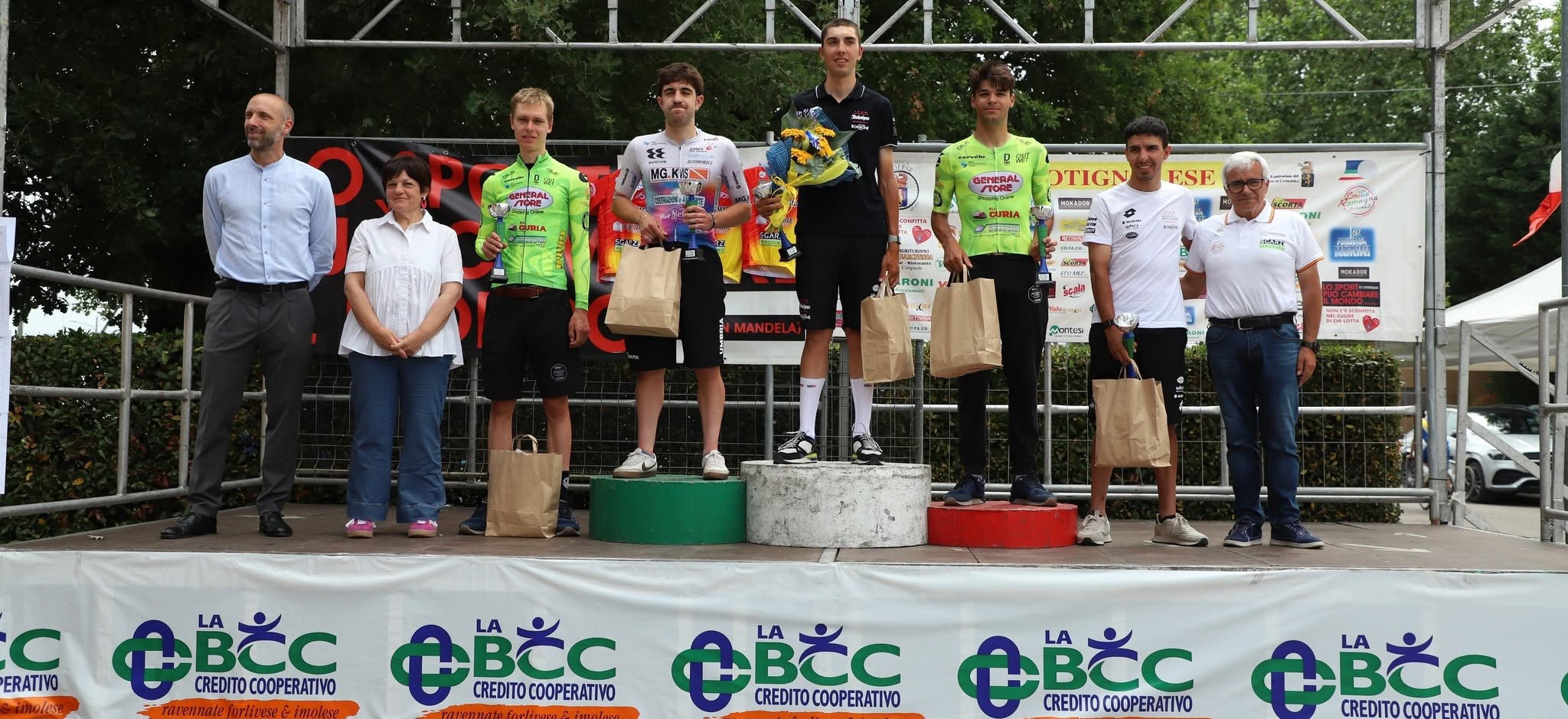San Lorenzo di Lugo (Ravenna) – Alessandro Cattani (Technipes-#InEmiliaRomagna-Caffè Borbone) vince la crono di San Lorenzo nella categoria Under 23