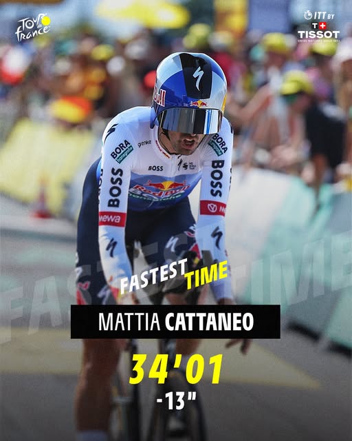 Thonon Les Bains (Tour de France) – Remco Evenepoel vince la 16° Tappa una crono di km 26,1 con 28″ su Tadej Pogacar