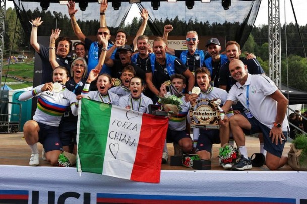 Val di Sole (Trentino-Alto Adige) – MTB Campionati Mondiali in Val di Sole : Agli Azzurri l’oro del “Mixed Team Relay”