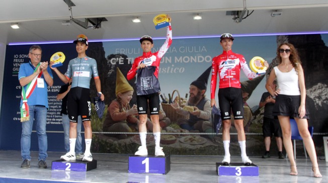 Ravascletto (Udine) – Elite U23 : Nicolò Garibbo (Team Ukyo) vince la 2° tappa e indossa la maglia gialla del “Io Giro Friuli Venezia Giulia”
