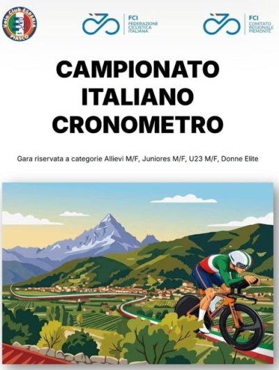 Piasco (Cuneo) – Allievi Campionato Italiano Cronometro individuale : 1° Samuele Matteini (Alba Orobia-Biassono)