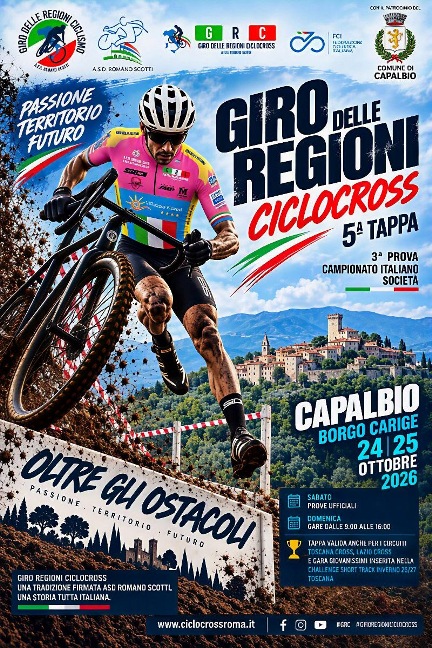Capalbio (Grosseto) – Ciclocross : Il Giro delle Regioni Ciclocross a Capalbio con la 5° Tappa valida per il Campionato Italiano di Ciclocross per Società