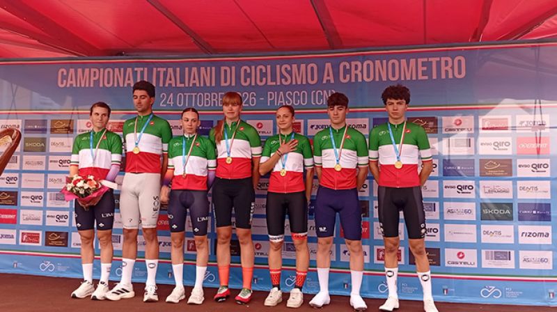 Piasco (Cuneo) – Campionati Italiani Ciclismo Specialità Cronometro Individuale : Organizzazione del Velo Club Esperia in collaborazione di ExtraGiro Race